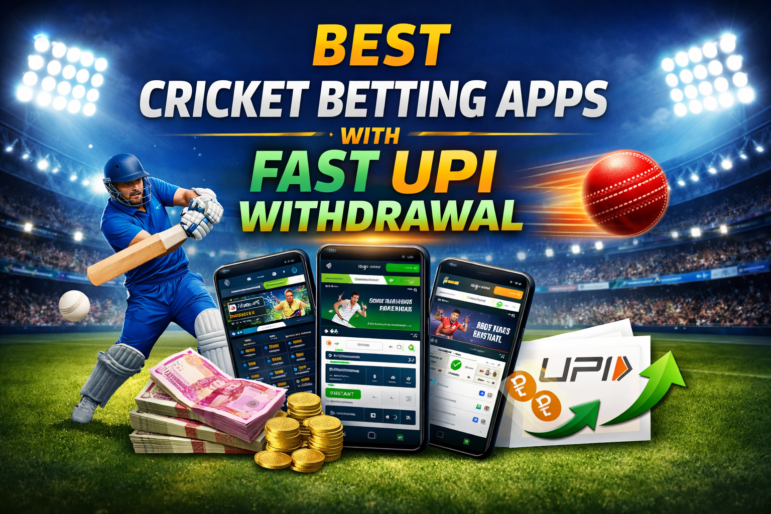 Read more about the article Best Cricket Betting Apps with Fast UPI Withdrawal